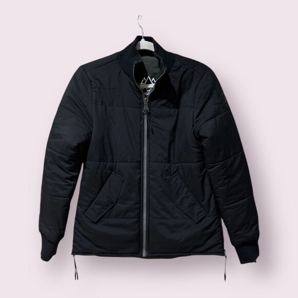 Norden Winter Reversible Jacket Black/Green Men’s Size Small Full Zip Puffer - Picture 1 of 10